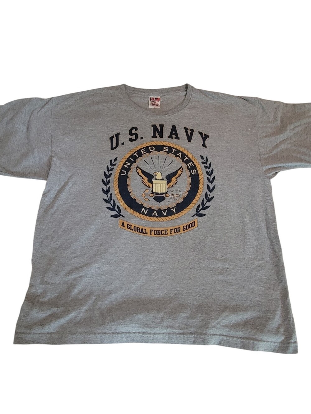 Vintage Bayside US Navy Mens Graphic T shirt Size XL Made In The USA